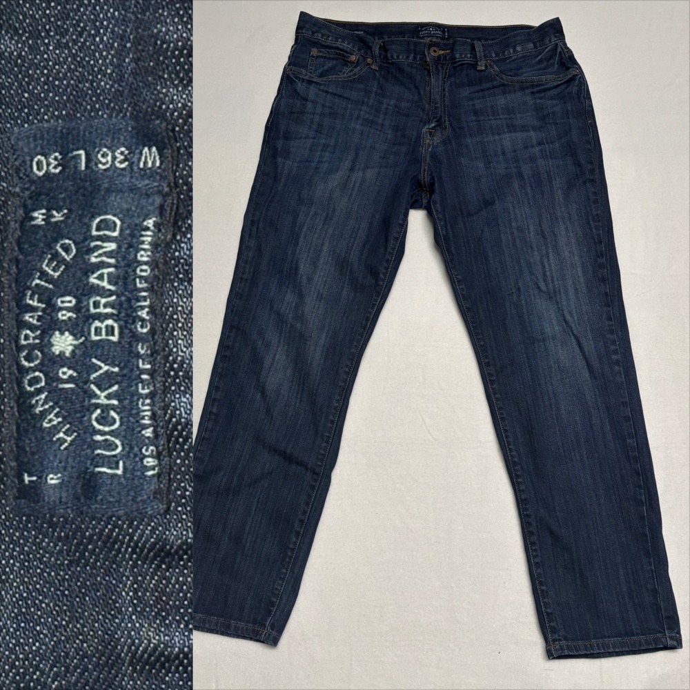 Lucky Brand‎ Men Dark Wash Straight Leg Jeans Size 36x30